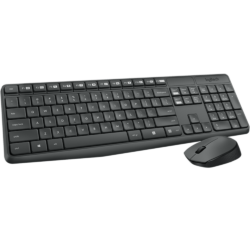 Combo Sem fio Logitech Teclado e Mouse MK235 Wireless Keyboard