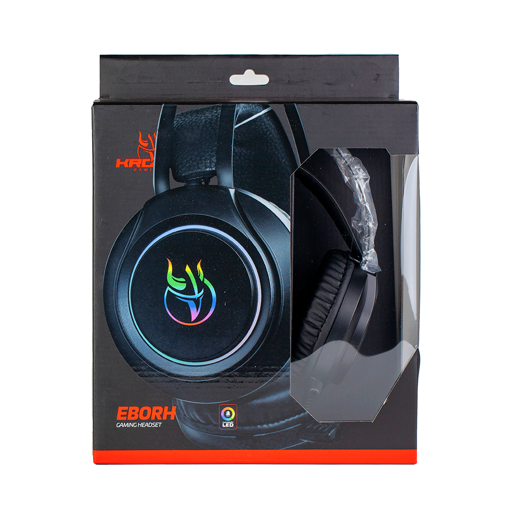 HEADSET GAMER KROSS EBORH, USB + 2XP2 - KE-HS105 PRETO (foto 7) — H&H Suprimentos Corporativos