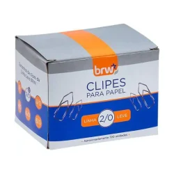 CLIPES PARA PAPEL 2/0 CAIXA COM 720 UNIDADES - BRW — H&H Suprimentos Corporativos