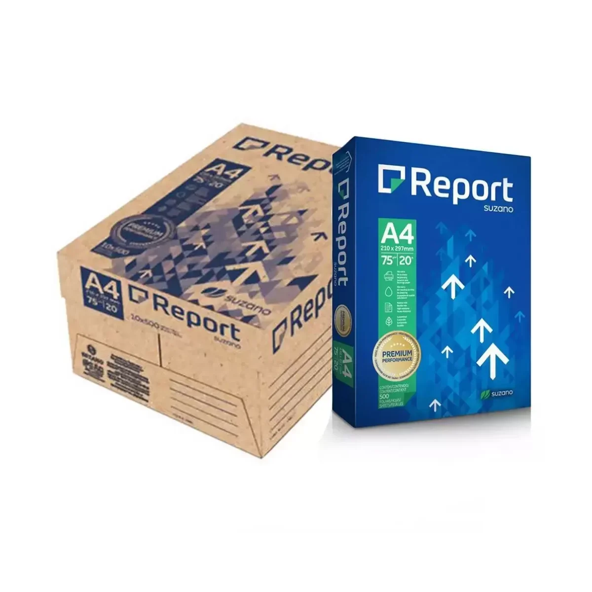 PAPEL SULFITE A4 SUZANO, 75g, 210MMx297MM, CAIXA COM 10 RESMAS – 5000 Folhas — H&H Suprimentos Corporativos