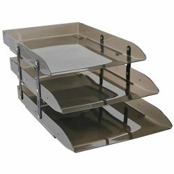 Caixa Para Correspondência Home Office Articulável Tripla, Fumê