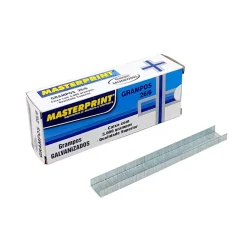 GRAMPO GALVANIZADO CAIXA COM 5000 UNIDADES 26/6 MASTERPRINT — H&H Suprimentos Corporativos