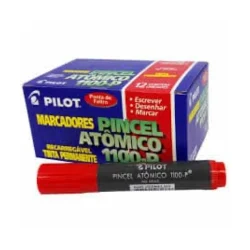 PINCEL ATÔMICO 1100-P VERMELHO RECARREGÁVEL PILOT CAIXA COM 12 UNID — H&H Suprimentos Corporativos