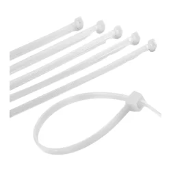 Abraçadeira de Nylon 3,5 x 300 mm Branca, Pacote com 100 — H&H Suprimentos Corporativos