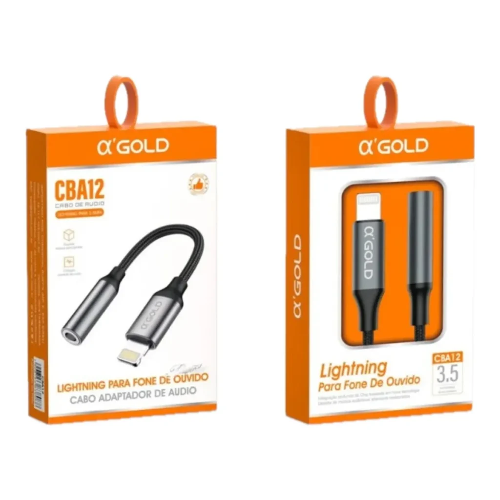 Adaptador de áudio lightning para fone de ouvido CBA12