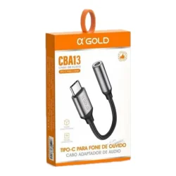 Adaptador de Áudio Tipo C para P2 3,5 mm aGold CBA-13 — H&H Suprimentos Corporativos