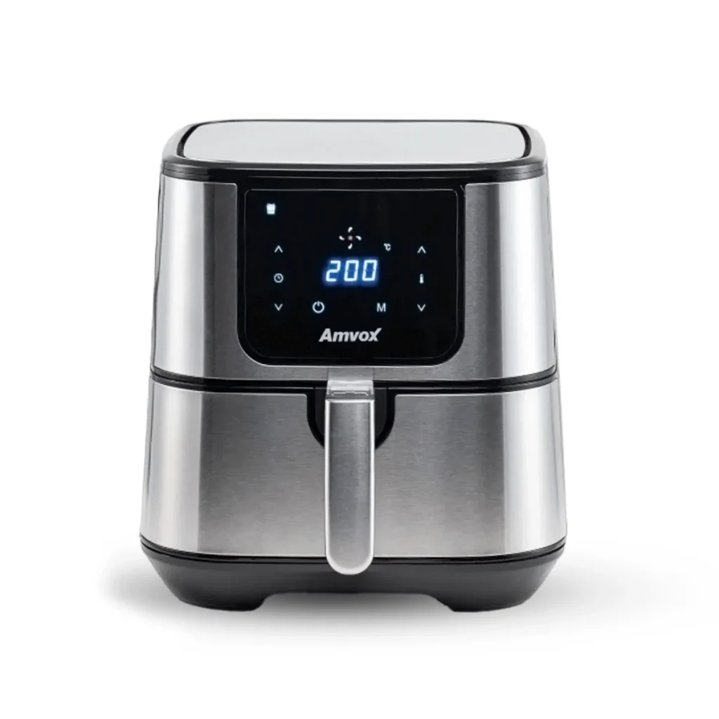 Air fryer amvox arf 1255 7 L digital preta e inox