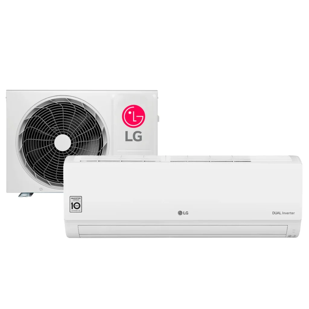 Ar-condicionado lg split dual inverter voice 9.000 btus quente e frio WI-FI g...