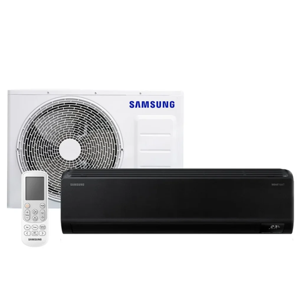 Ar-condicionado split inverter Samsung windfree black edition 18.000 btus que...