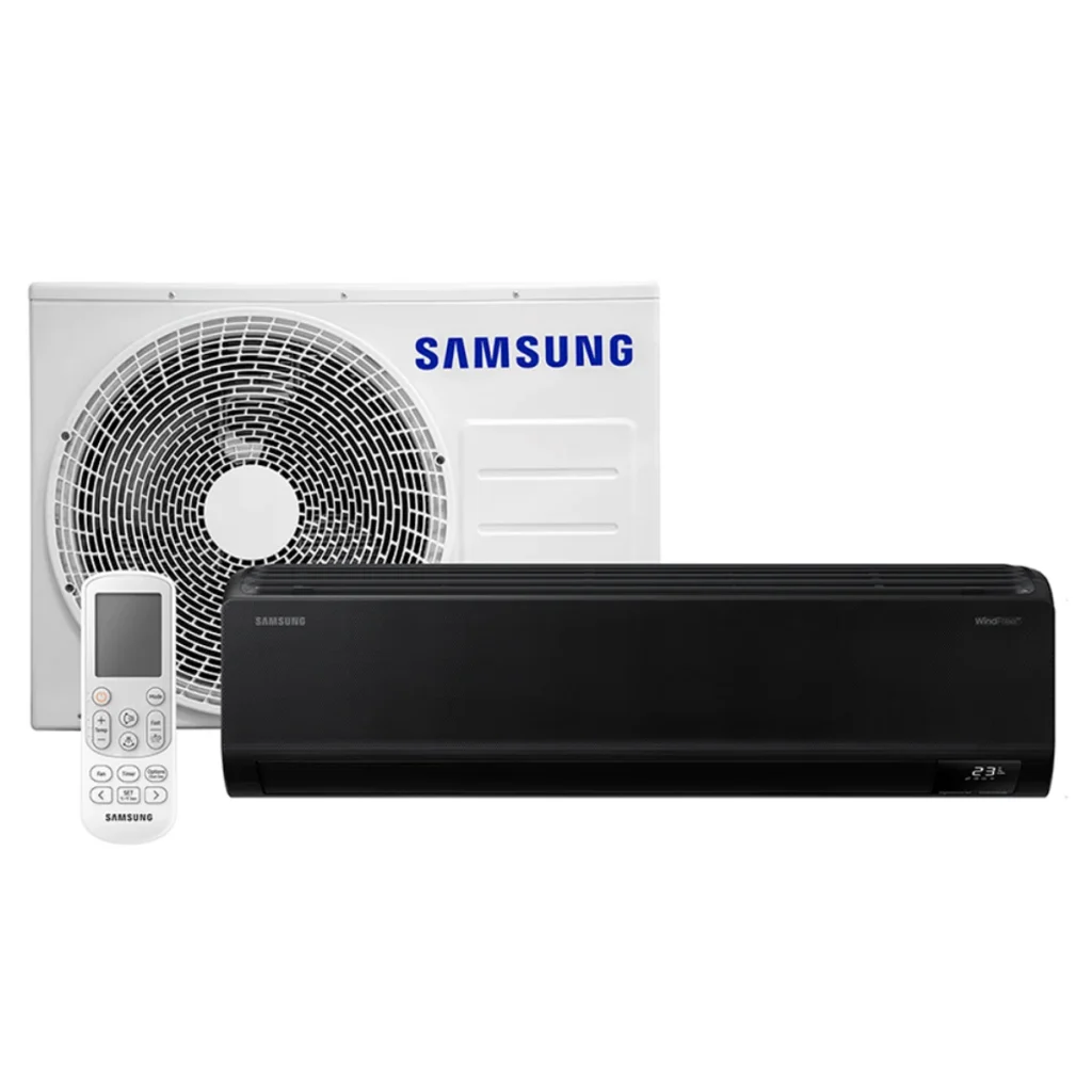 Ar-condicionado split inverter Samsung windfree black edition 22.000 btus fri...