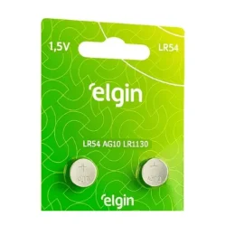 Bateria Alcalina Elgin LR54 LR1130 1,5 V com 2 Unidades — H&H Suprimentos Corporativos