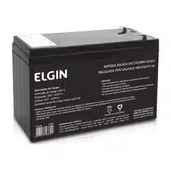 Bateria Selada de Chumbo Elgin VRLA 12V 7Ah F187 — H&H Suprimentos Corporativos