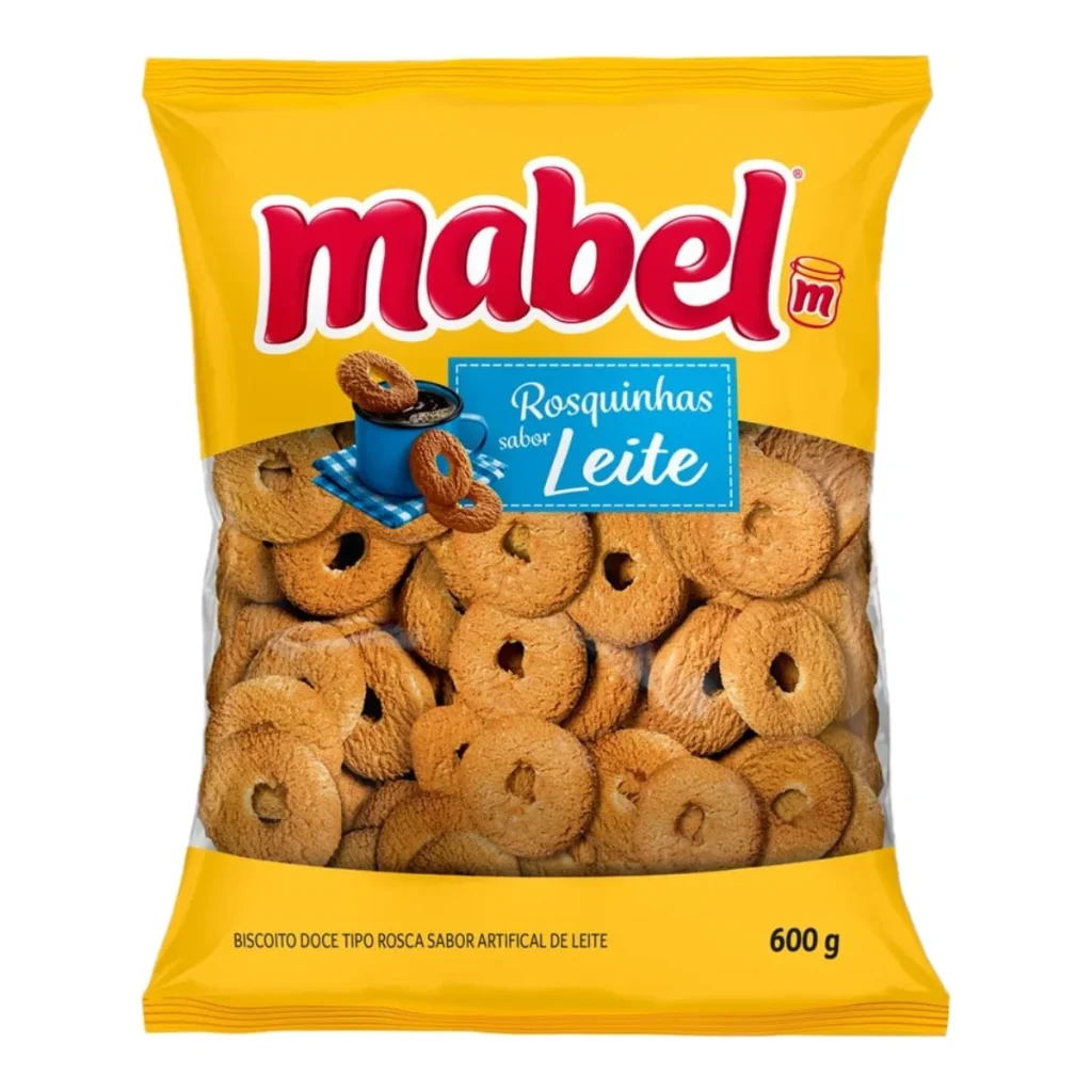 Biscoito rosquinha mabel sabor leite 600 g