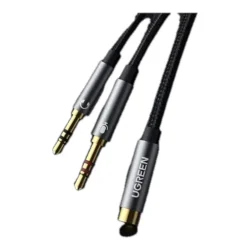 Cabo Divisor de Áudio Ugreen AV140 P2 Fêmea para 2 P2 Macho 20 cm — H&H Suprimentos Corporativos