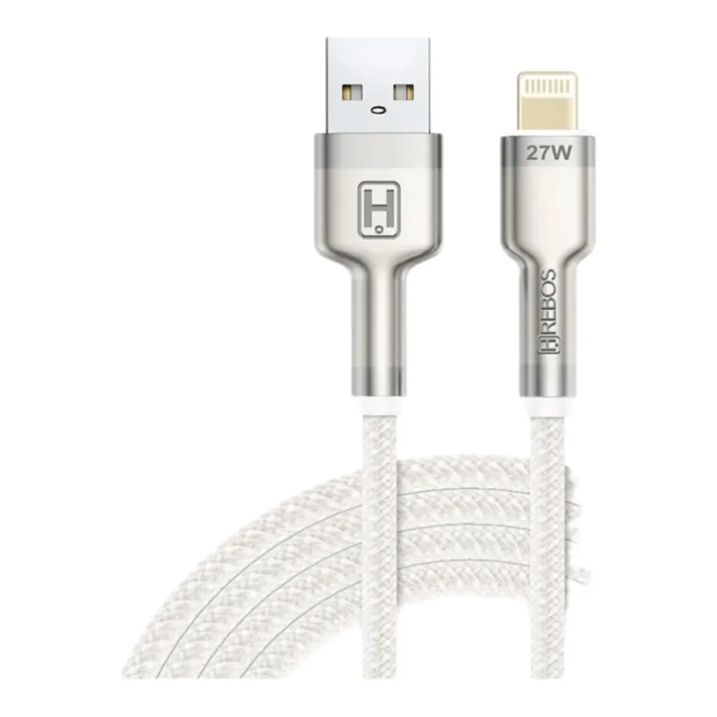 Cabo metal waves USB para lightning 27W hrebos CB-251i