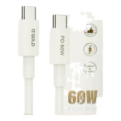 Cabo Turbo USB-C para USB-C 60W 1 m Agold CB-51 — H&H Suprimentos Corporativos