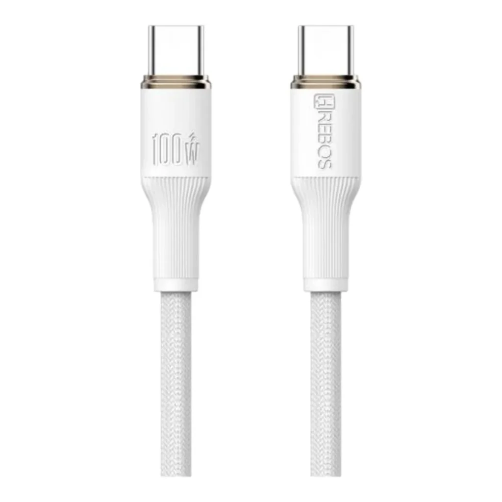 Cabo USB-c para USB-c 100 w hrebos CB-374C 2 m