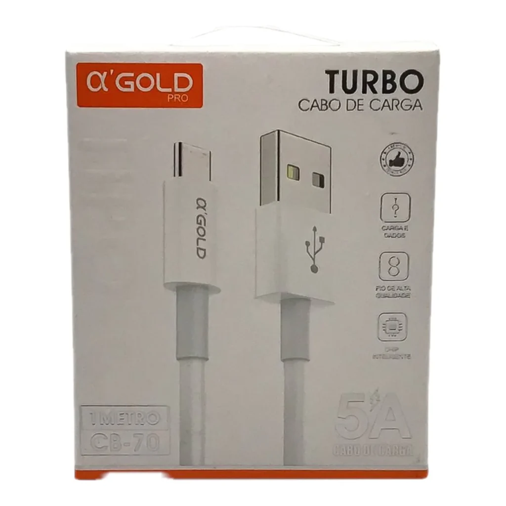 Cabo USB para tipo c 5A agold CB-70