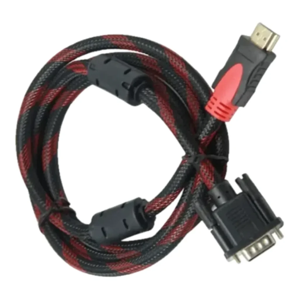 Cabo vga e hdmi 1,8 m com malha LE-6619