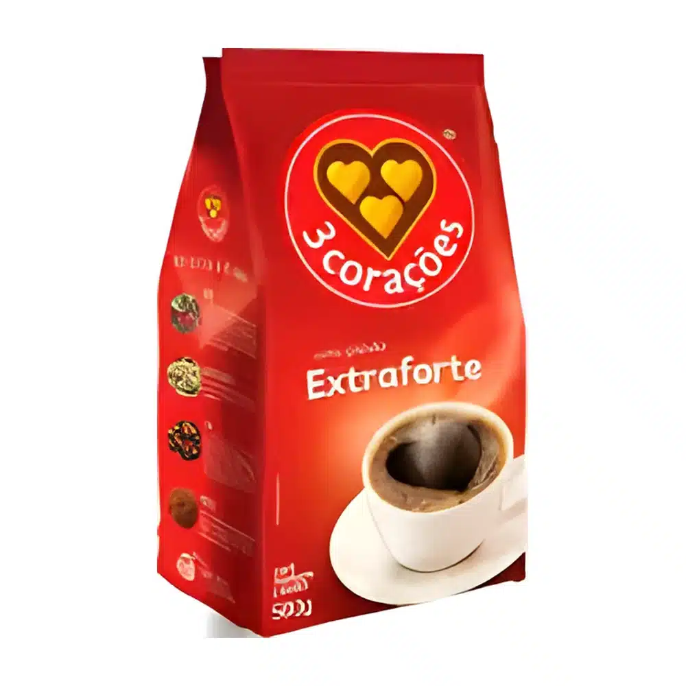 Café 3 Corações extra forte 500 g pouch