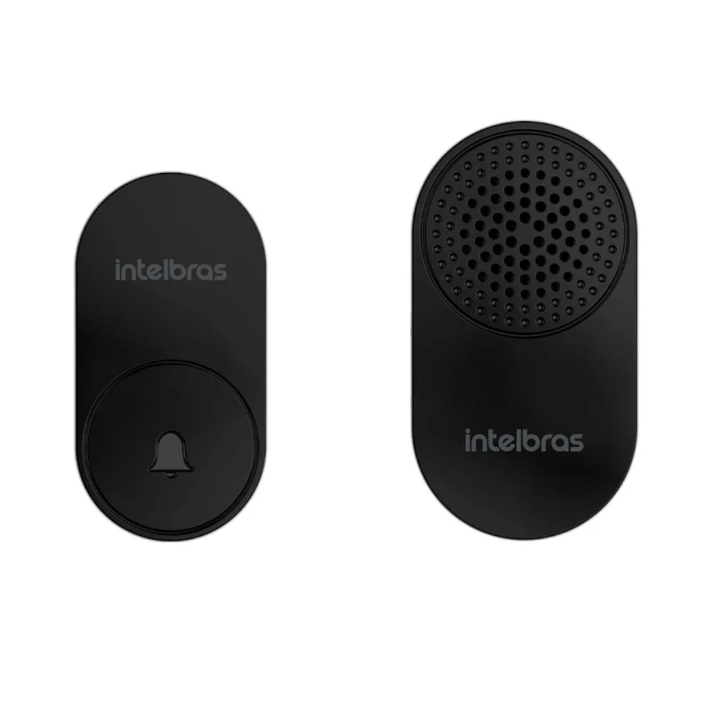 Campainha sem fio Intelbras cik 102 preta com bateria