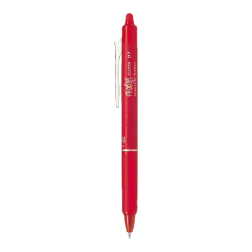 Caneta gel apagável Pilot frixion clicker 0.7 mm vermelha