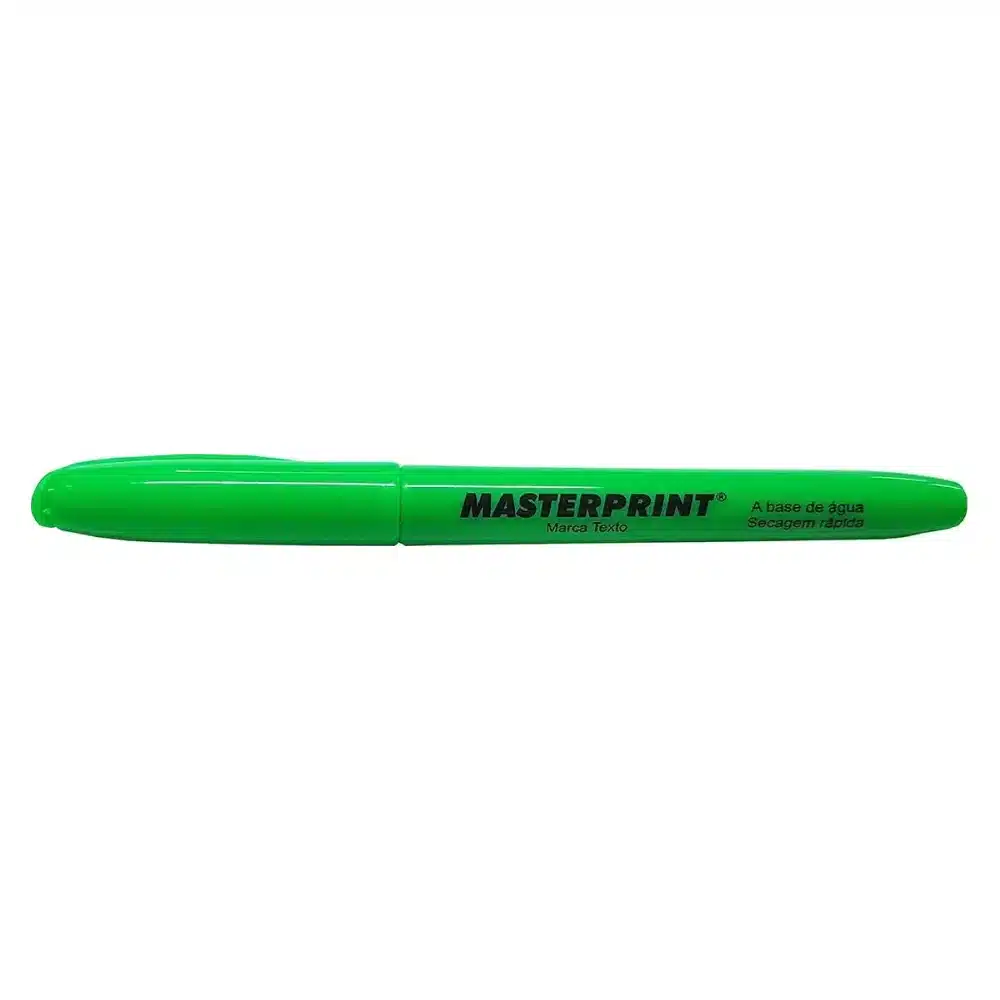 Caneta marca texto Masterprint MP612 verde
