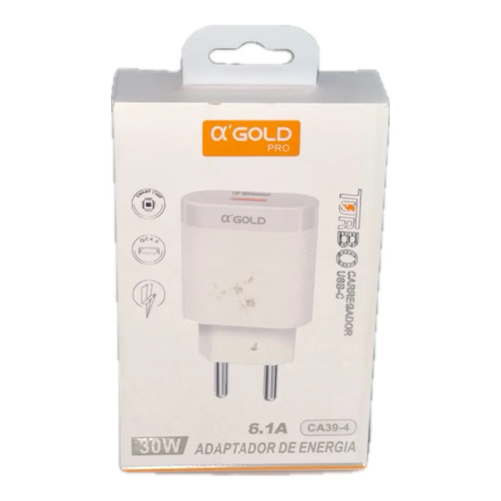Carregador adaptador de energia USB 30W agold CA39-4