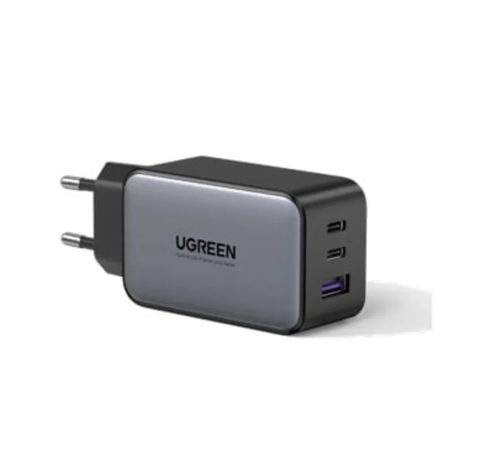 Carregador ugreen CD244 gan 65 w pd 2 USB-c e 1 USB-a