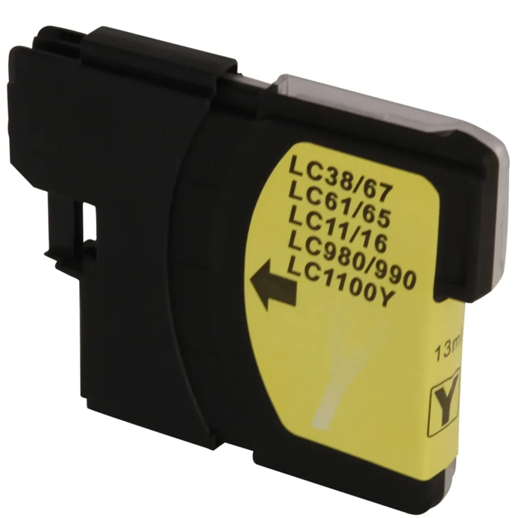 Cartucho de tinta compatível Brother LC-61Y amarelo 13 ml