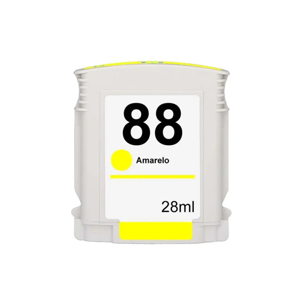 Cartucho de tinta compatível HP 88XL C9393A amarelo 28 ml