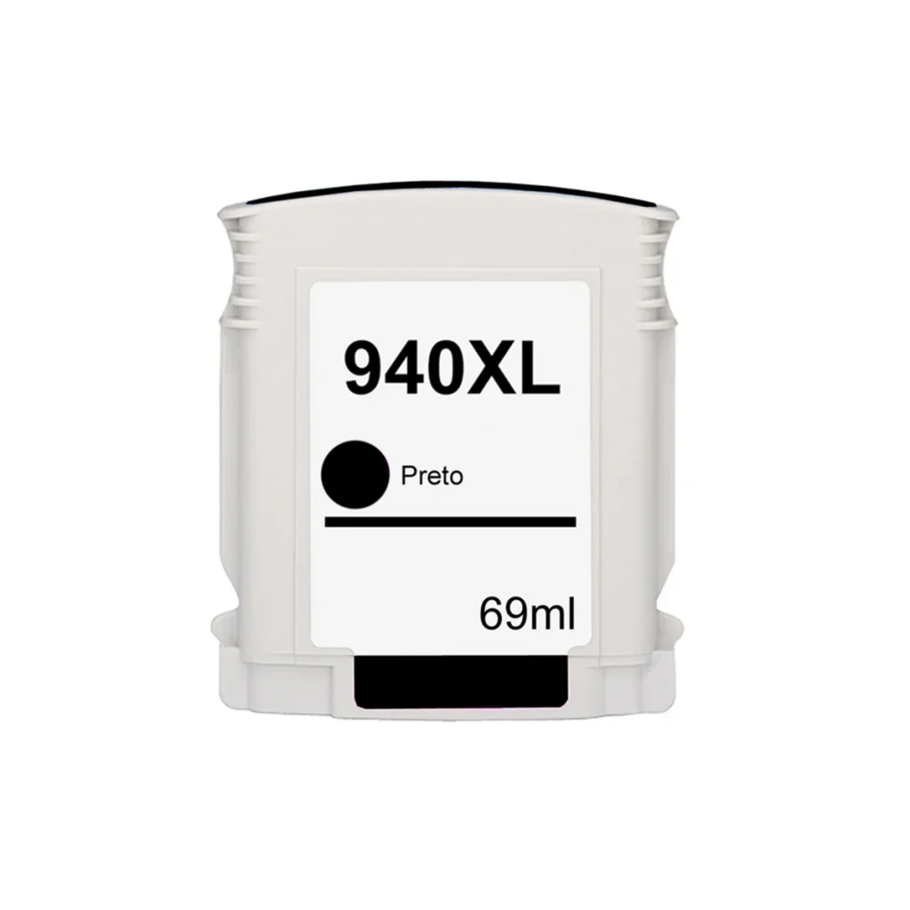 Cartucho de tinta compatível HP 940XL C4906AB preto 69 ml