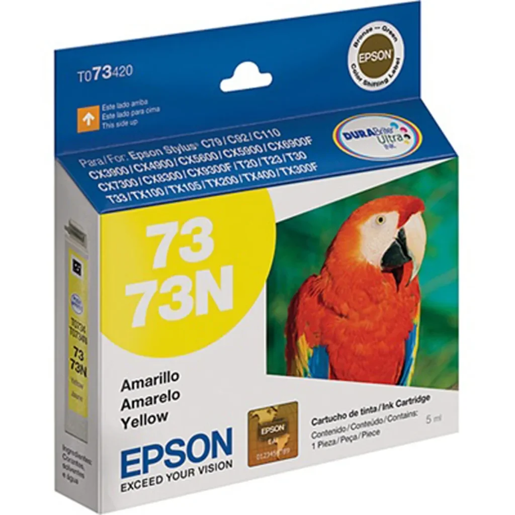 Cartucho de tinta Epson T073420 amarelo original 5 ml