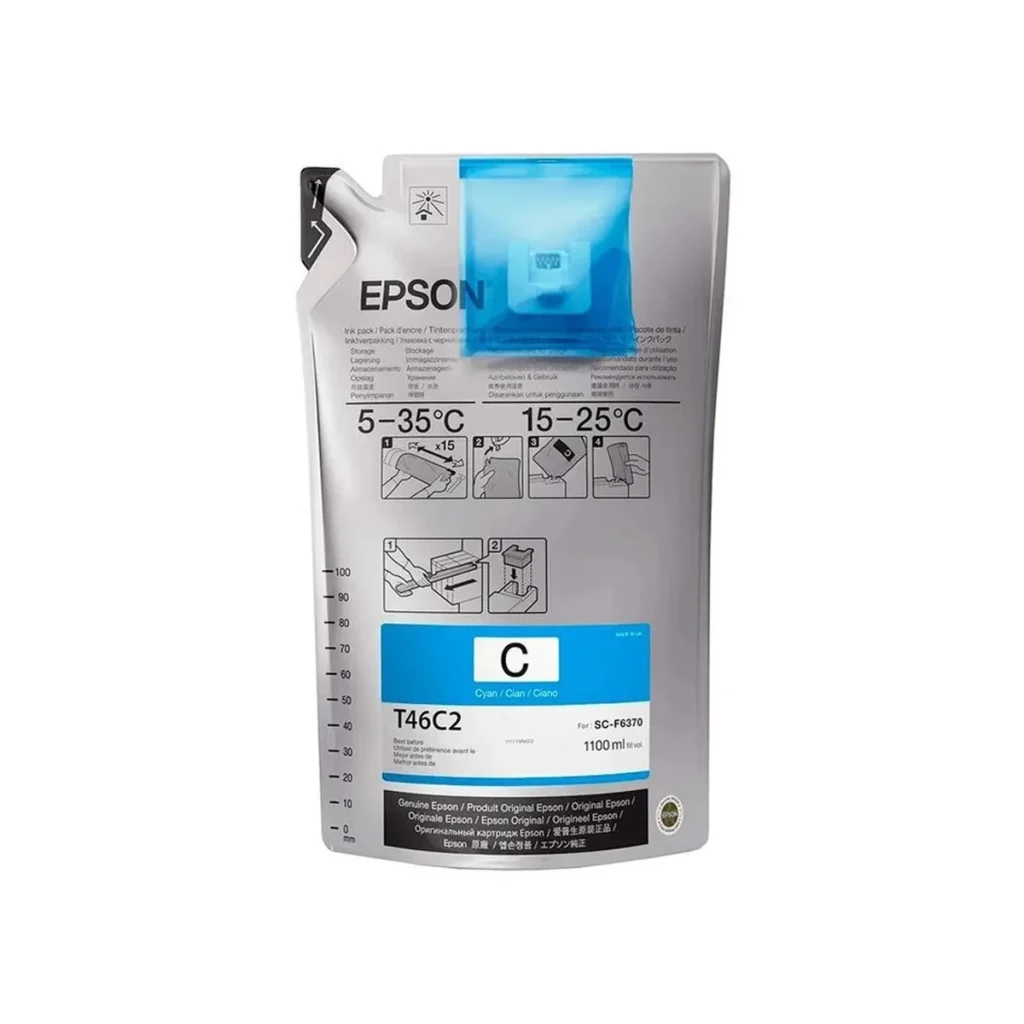 Cartucho de tinta Epson T46C220 ciano 1,1 L original