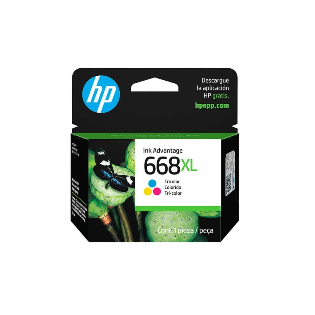 Cartucho de tinta HP 668XL colorido 7FP38VL original