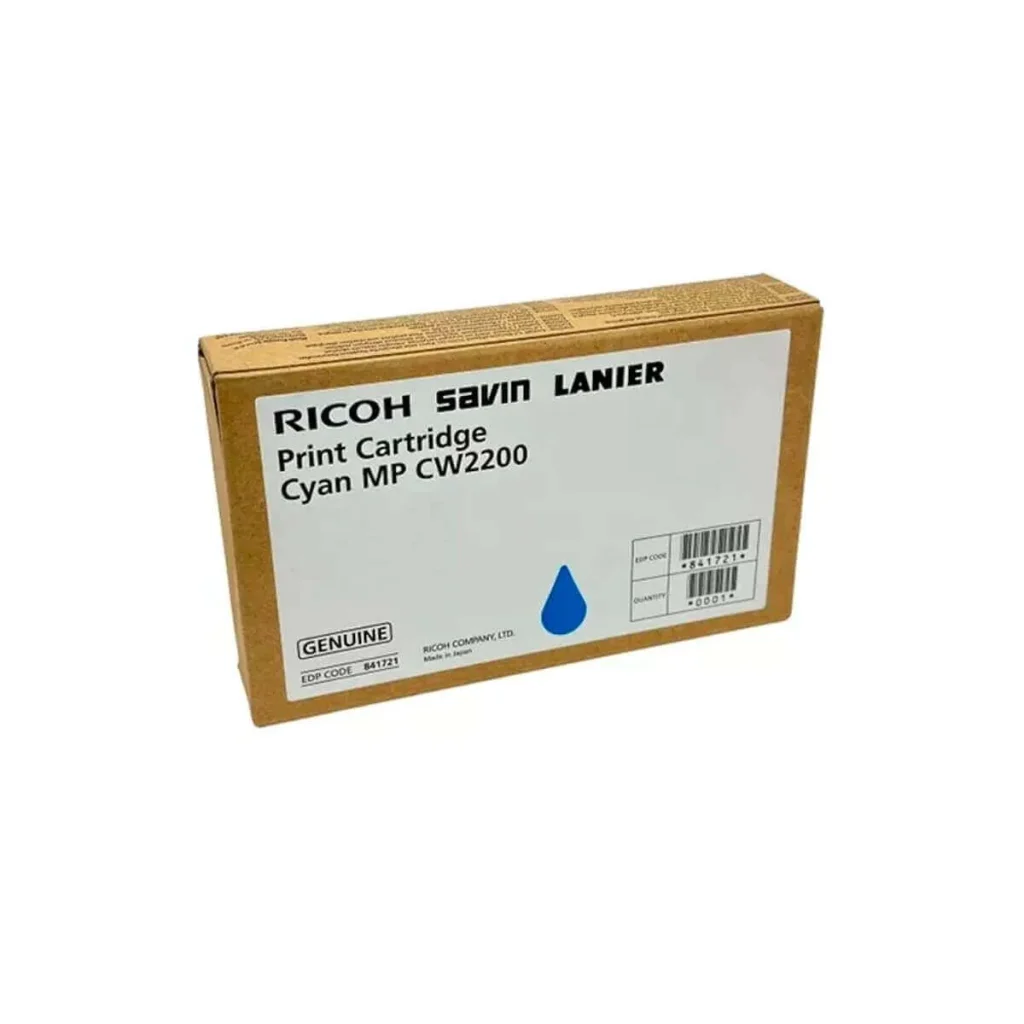 Cartucho de tinta Ricoh mp CW2200 841721 ciano 100 ml original