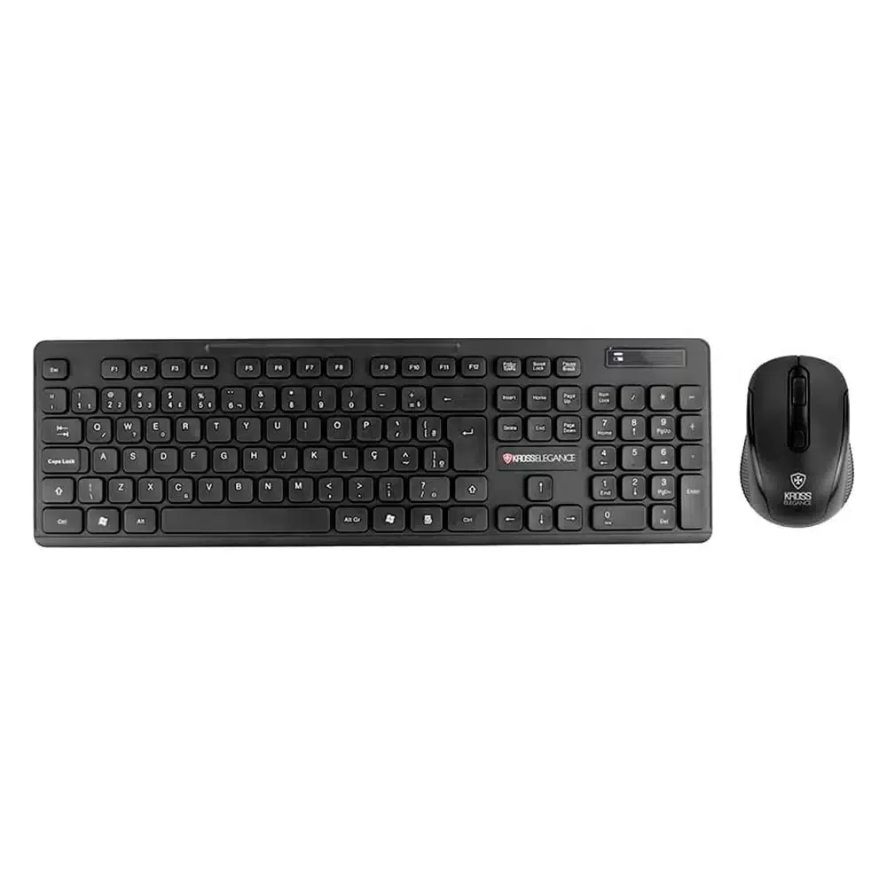 Combo teclado e mouse sem fio Kross Elegance KE-KM558V1 preto