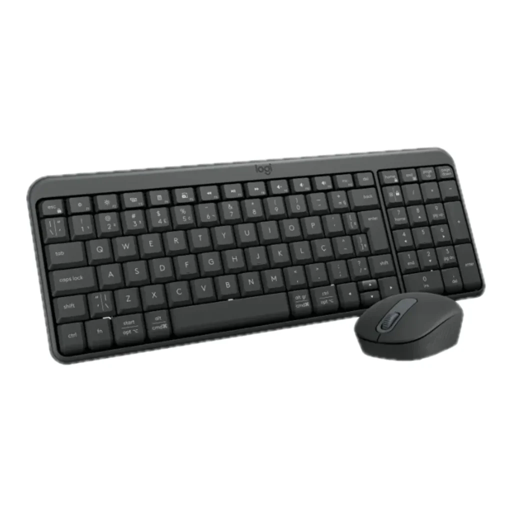 Combo teclado e mouse sem fio Logitech MK250