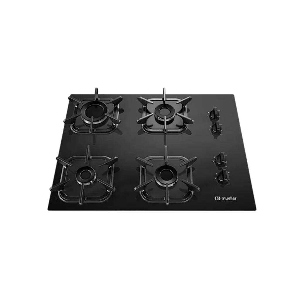 Cooktop a gás mueller 4 bocas ultra chama iron 4Q uc