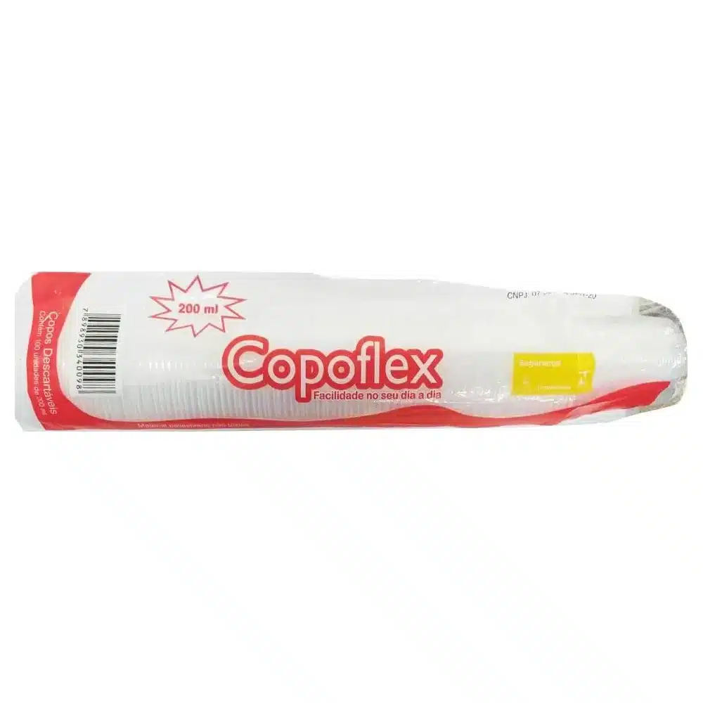 Copo descartável Copoflex 200 ml c/ 100