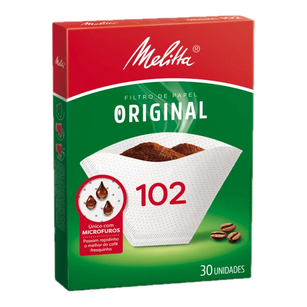 Filtro de papel melitta Nº 102, caixa com 30