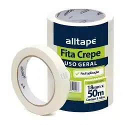 Fita Crepe Alltape 18 mm x 50 m — H&H Suprimentos Corporativos