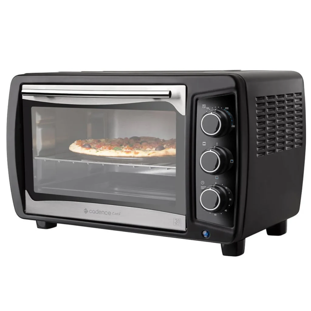 Forno elétrico cadence FOR310 31 litros inox com grelha e timer