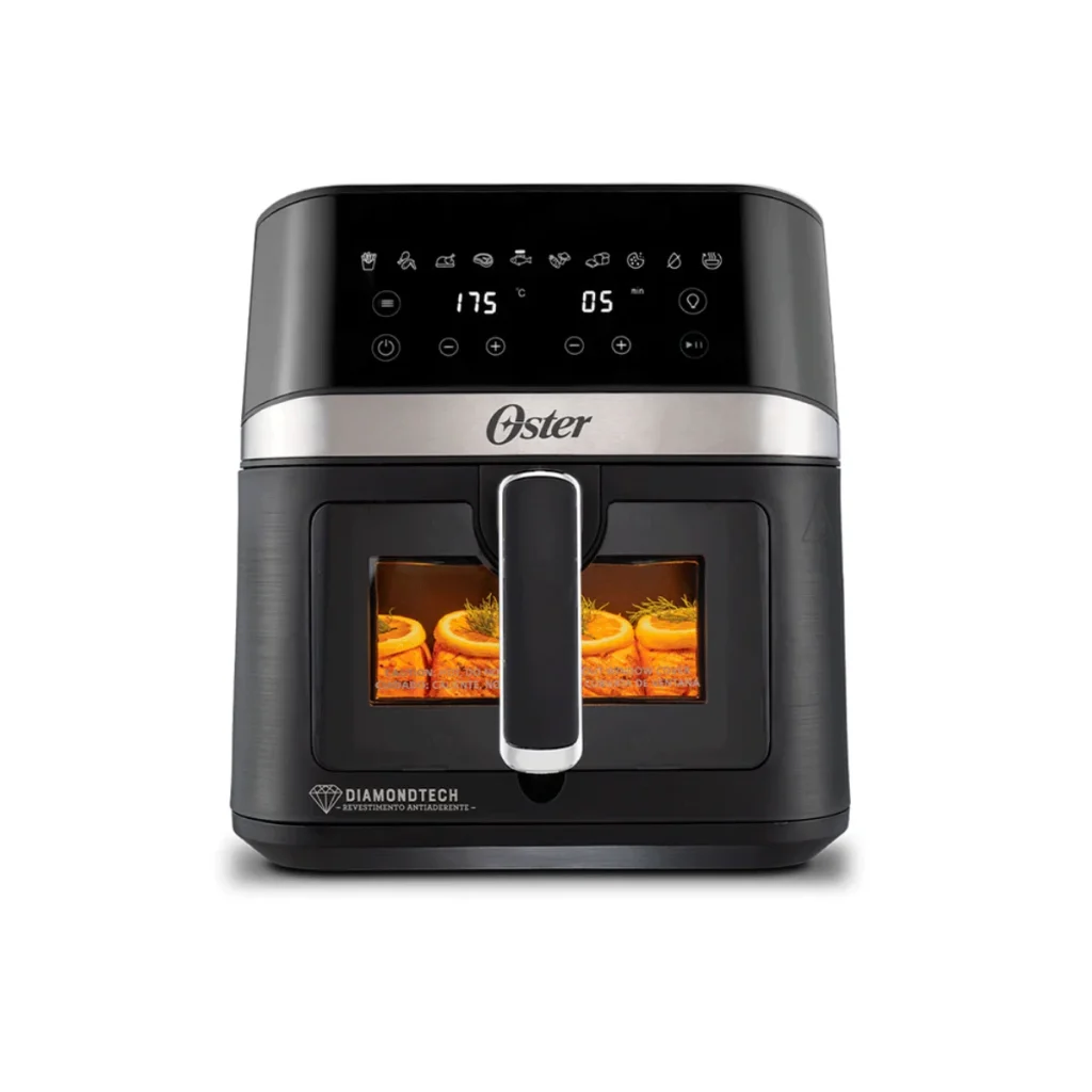 Fritadeira elétrica diamondtech oster 6 L com visor transparente CKSTAF60WDDF