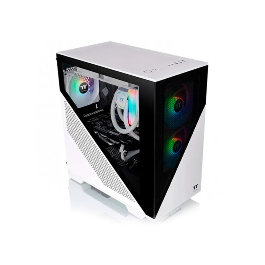 Gabinete thermaltake divider 170 tg argb micro ATX 2 fans branco
