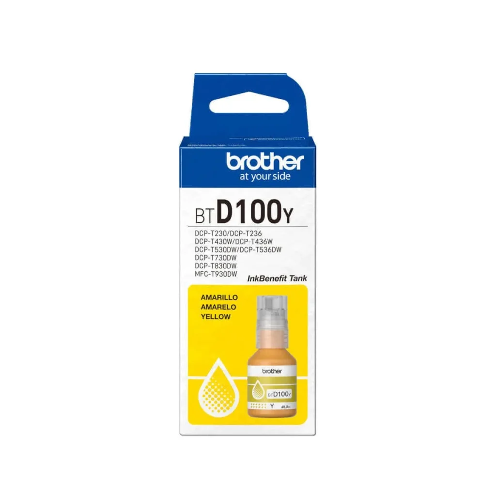 Garrafa de tinta Brother BT-D100Y amarelo 48,8 ml original