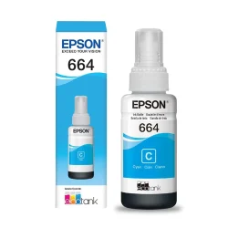 Garrafa de Tinta Epson T664220 Ciano 70 ml Original — H&H Suprimentos Corporativos