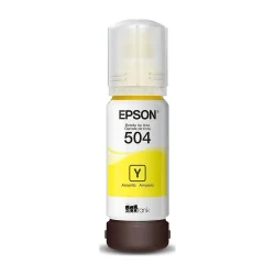 Garrafa de Tinta Epson T504 Amarela 70 ml Original — H&H Suprimentos Corporativos
