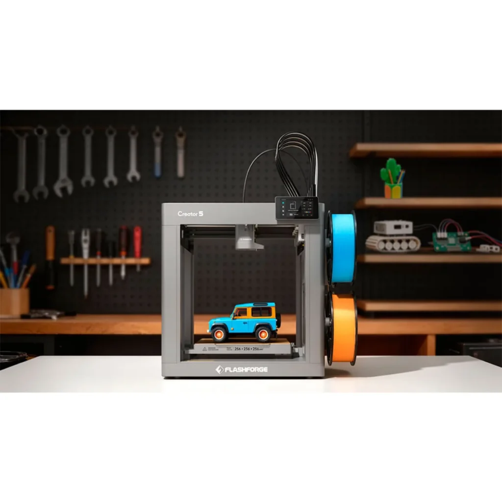 Impressora 3D industrial flashforge creator 5 idex quádruplo 4 extrusoras wi-...