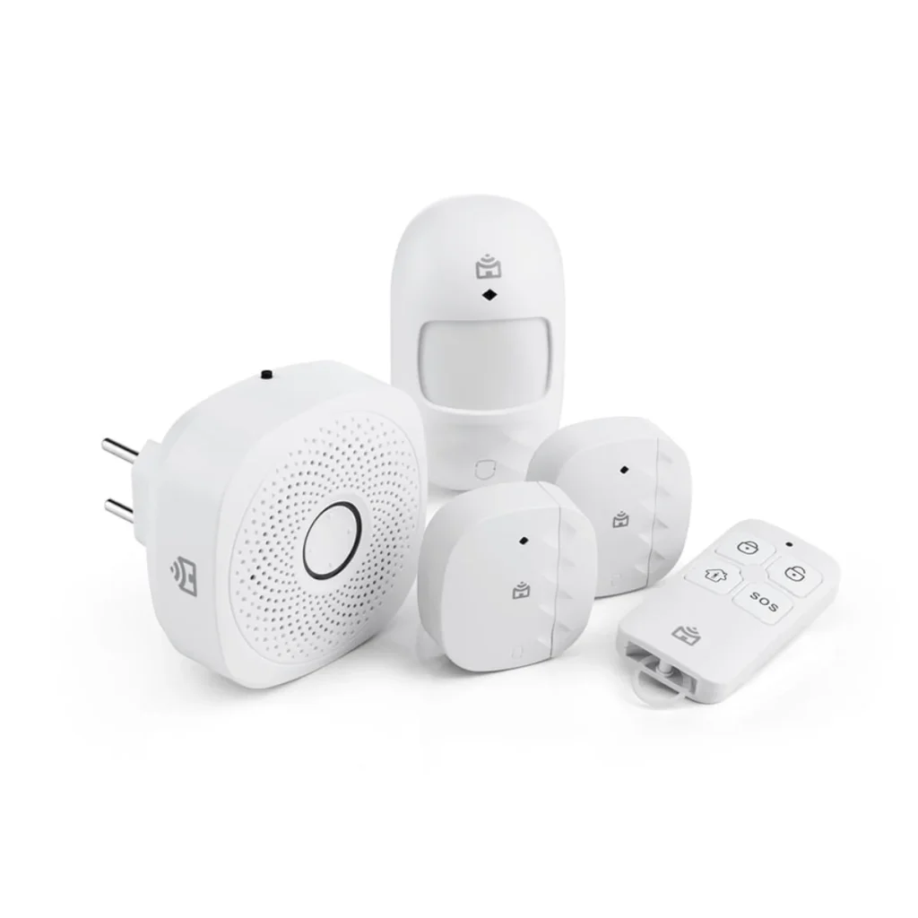 Kit positivo casa segura com central de alarme e sensores WI-FI